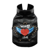 Кожено яке за кучета Croci Jacket Frankie