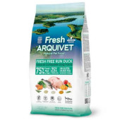 Студено пресована, полувлажна  храна за кучета  Arquivet Fresh Free Run Duck с 55% прясно патешко месо и 30% прясна риба