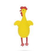 Латексова кучешка играчка Beeztees Chicken Avesta забавна кокошка със звук