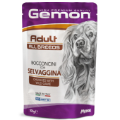 Monge Gemon Adult Chunkies with Wild Game хапки с дивеч за пораснали кучета  100гр.