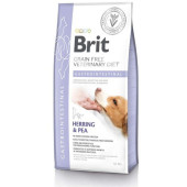 Пълноценна, суха храна Brit Veterinary Diets Gastrointestinal за кучета с храносмилателни разстройства с Херинга и грах, БЕЗ ЗЪРНЕНИ КУЛТУРИ