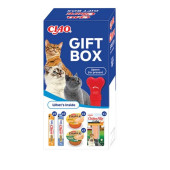 Подаръчен комплект за котки Ciao Gift Box микс от лакомства с подарък лъжица