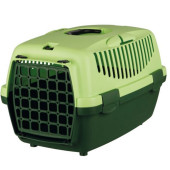 Транспортна клетка Trixie Capri 1 Transport box подходяща за котки и малки породи кучета до 6 кг в зелен цвят