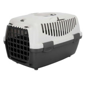 Транспортна клетка Trixie Capri 1 Transport box подходяща за котки и малки породи кучета до 6 кг в сив цвят