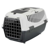Транспортна клетка Trixie Capri 2 Transport box подходяща за котки и малки породи кучета до 6 кг в сив цвят
