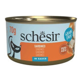 Консервирана храна за котки Schesir Grill Wholefood Sardines филе от сардини на скара