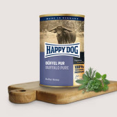 Консервирана храна за кучета Happy Dog Buffel Pur 100% биволско 