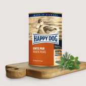   Консервирана храна за кучета Happy Dog 100 % патешко