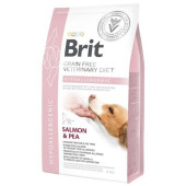 Пълноценна, хипоалергенна суха храна Brit Veterinary DIets Hypoallergenic за кучета с различни непоносимости, дерматологични или храносмилателни със  Сьомга и грах, БЕЗ ЗЪРНЕНИ КУЛТУРИ