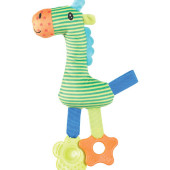 Екологична плюшена играчка за малки кученца ZOLUX Puppy RIO Girafe жирафче с гризалки за зъбки