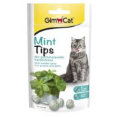 Лакомства за котки GIMCAT Minttips ментови дражета с добавена котешка трева