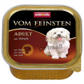 Кучешки пастет Vom Feinsten Forest- 150 гр. деликатесен пастет за пораснали кучета, от 1 година, с еленско месо