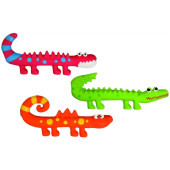 Латексова кучешка играчка Flamingo Latex Jurassic игуана, крокодил или хамелеон в различни цветове