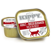Пастет за  котки KIPPY PATE ADULT rich in Beef  с говеждо месо, Без зърнени култури