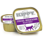 Пастет за кастрирани котки KIPPY PATE STERILISED rich in Turkey с пуешко, Без зърнени култури