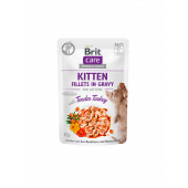 Brit Care Cat Pouch KITTEN - Tender Turkey in Gravy - пауч за малки котенца с пуешко в сос