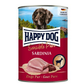 Консервирана храна за кучета Happy Dog Sardinia - от прясно козе месо, без соя, растителни добавки, оцветители или консерванти