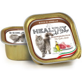 Пастет за котки HEALTHY MEAT All days CAT Lamb с прясно агнешко месо, говеждо и скариди