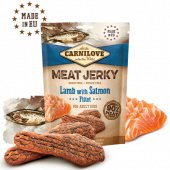 Carnilove Jerky Lamb & Salmon Fillet - кучешки лакомства под формата на вкусни барчета, с агнешко и сьомга