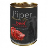  Храна за куче Piper Platinum Adult консерва 400гр. телешко и кафяв ориз