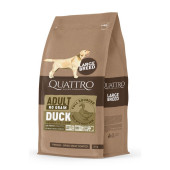 Пълноценна суха храна за кучета от големи породи Quatro Adult Large breed Superpremium с Патешко, БЕЗ зърнени култури