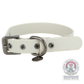 Водоустойчив кучешки нашийник Trixie CityStyle Collar, PVC в светлосив цвят