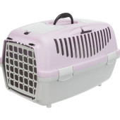 Транспортна клетка Trixie Capri 2 Transport box подходяща за котки и малки породи кучета до 6 кг в светлолилав цвят