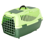 Транспортна клетка Trixie Capri 2 Transport box подходяща за котки и малки породи кучета до 6 кг. в зелен цвят
