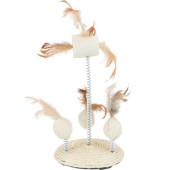 Котешка играчка Trixie Toys on springs направена от естествени материали