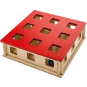 Magic Box - занимателна играчка за котки дървен лабиринт
