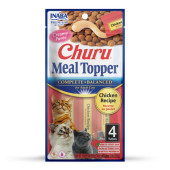 Кремообразен топер за суха храна за котки Inaba Cat Meal Topper Chicken Recipe с Пилешко месо
