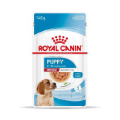 Пълноценна мокра храна в пауч Royal Canin Medium Puppy Pouch за подрастващи кучета от средни породи до 12 месеца 