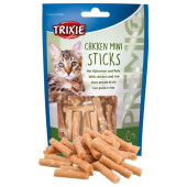 Лакомство за котки Trixie Chicken Mini Sticks  Carpaccio  деликатесни пръчици с пилешко месо и ориз