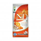 Суха храна БЕЗ глутен N&D Pumpkin Adult Medium & Maxi за пораснали кучета от средни и големи породи с тиква, риба треска и портокал