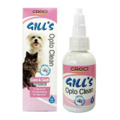 Разтвор за почистване на петна в зоната около очите Croci Gill's Opto Clean Eyes for Pets за кучета и котки