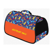 Луксозна транспортна чанта  CAZO Pet Carrier Abstract Dogs Blue 50 × 27 × 26cм 