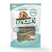 Дентални пръчици за кучета от малки породи Knash Woofa - Loofa Small  Mint & Parsley с кокос, мента и магданоз
