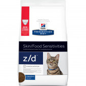 Hills Prescription Diet z/d - хидролизирана диета при хранителна непоносимост при котки 2 кг.