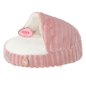 Мека възглавница за котки Zolux NAOMI Removable cushion с гнездо за криене и гушкане в розов цвят