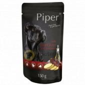 Пълноценна храна за кучета Piper пауч 150 гр. с телешки дроб, картофи и добавено ленено семе