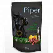 Пълноценна храна за кучета Piper пауч 500гр. с дивеч, тиква и добавено ленено масло