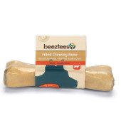 Натурално лакомство за куче Beeztees Chewbone with bull pizzle кокал с пълнеж от пенис на бик 1бр х15см