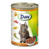 Пълноценна консервирана храна за котки Dax Poultry с Пилешко месо