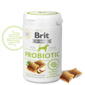 Хранителна добавка, пробиотик Brit Vitamins Probiotic за кучета  с храносмилателни проблеми или приемащи антибиотици, за естествен бактериален баланс, под формата на лакомства