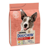 Пълноценна суха храна Purina Dog Chow Active за активни кучета в зряла възраст, с Пилешко месо