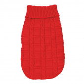 Стилен пуловер за кучета в червен цвят RECORD MAGLIONCINO MOLLY