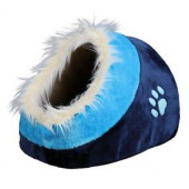 Trixie Minou - Меко легло под формата на хралупа за кучета 41 / 42 / 26 см син