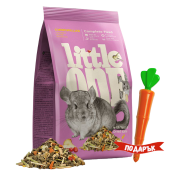 Пълноценна храна за чинчили Little One Feed for chinchillas; 2.3кг и 0.900кг. + ПОДАРЪК щипка с форма на морков