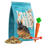 Пълноценна храна за зайци Little One Feed for rabbits; 2.3кг + ПОДАРЪК щипка с форма на морков 