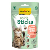 Котешко лакомство GimCat Mini stick Salmon & Quinoa мини пръчици със сьомга и киноа, БЕЗ зърнени култури